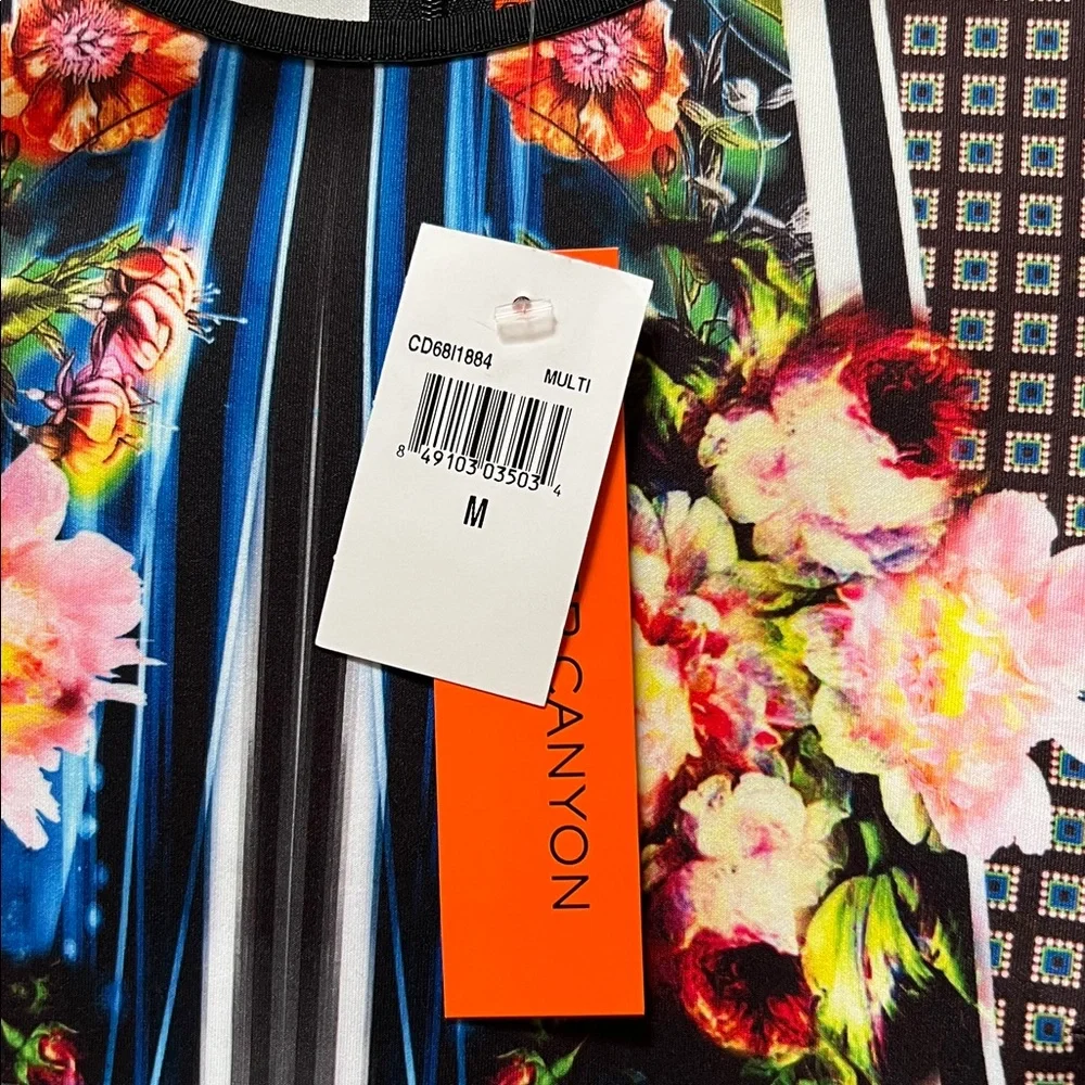 Clover Canyon Floral/ Mixed Print Long Sleeve Dress - Picture 5 of 9